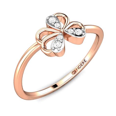 Ginata Diamond Ring Online Jewellery Shopping India | Rose Gold 14K | Candere by Kalyan Jewellers