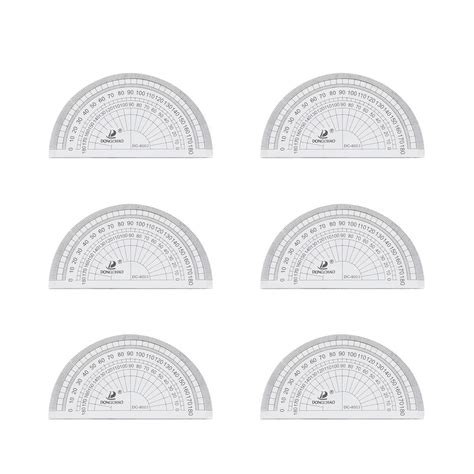 Pcs Clear Plastic Protractor Math Protractor Degrees Protractor