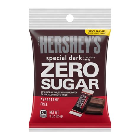 HERSHEY'S SPECIAL DARK Mildly Sweet Sugar Free Chocolate Candy Bars, Individually Wrapped, 3 oz ...