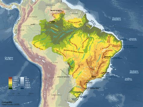Physical Map Of Brazil Detailed Brazil Map With Province Vector Art