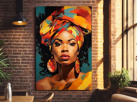 African Women Wall Art Black Woman Art Digital Wall Art Printable Wall