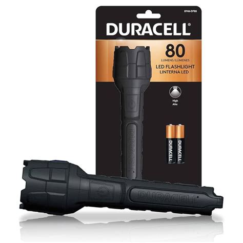 Led Flashlight Duracell 80 Lumens Includes Batteries