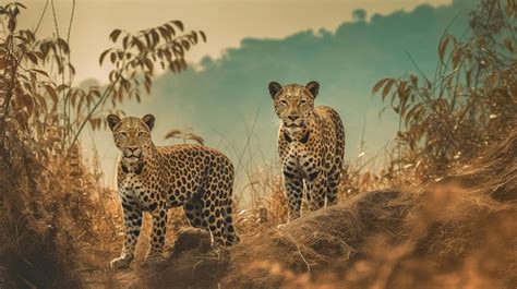 Premium AI Image | cheetah in the savanna