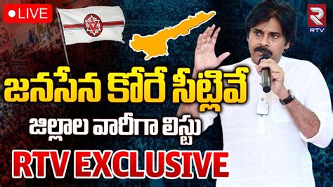 Janasena MLA Contesting Seats List for 2024 ElectionsLIVE జనసన కర