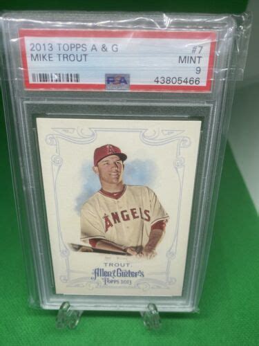 Mike Trout 2013 Topps Allen And Ginter PSA 9 MINT 7 Los Angeles Angels