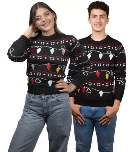 Su Ter Navide O Ugly Para Mujer Luces De Navidad Sweater Meses Sin