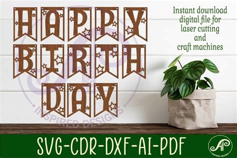 Happy Birthday Svgs Cricut Cake Topper Design Bundles