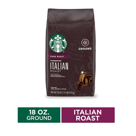 Starbucks Dark Roast Ground Coffee, Italian Roast, 18 Oz - Walmart.com