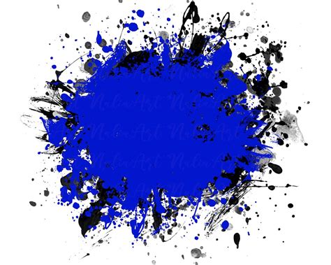 Background Paint Splatter Blue Black Splash Frame Splatter Background ...