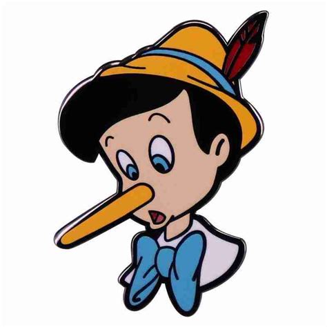 Pinocchio Long Nose Enamel Pin Distinct Pins