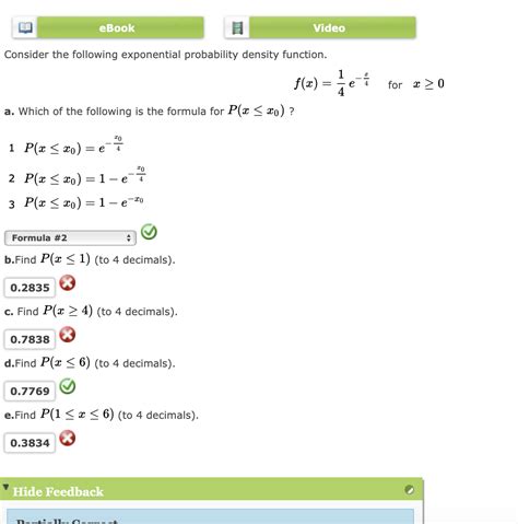 Solved Consider The Following Exponential Probability Chegg