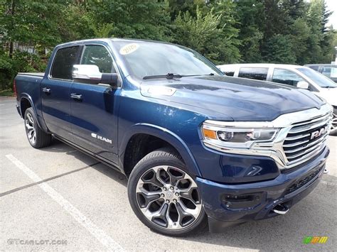 2020 Patriot Blue Pearl Ram 1500 Longhorn Crew Cab 4x4 142887684 Photo