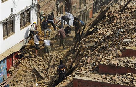 Tragic Earthquake Devastation In Nepal Photos ABC News