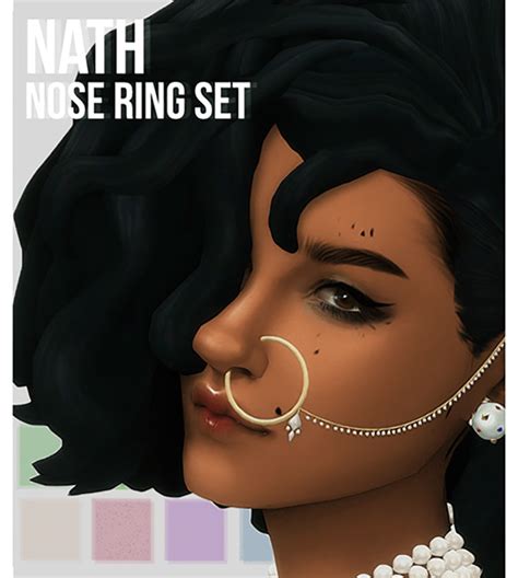 Sims 4 Maxis Match Nose Ring Piercing CC All Free All Sims CC