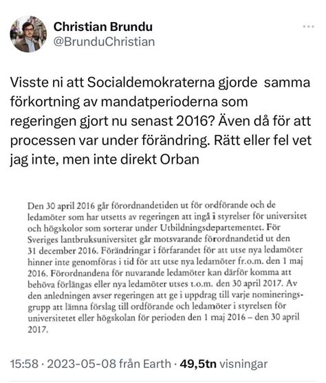 Lars Beckman on Twitter Det måste vara en högtidsstund för SVT SR