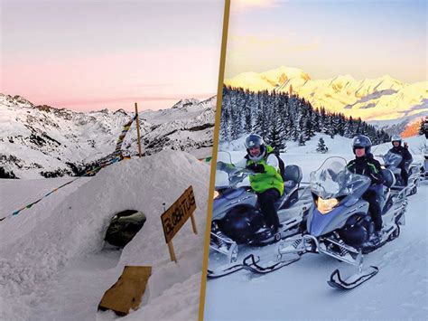 1 nuit en igloo avec dîner et motoneige Savoie Smartbox