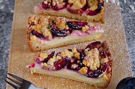 Zwetschgenkuchen M Rbeteig Streusel Einfacher Kirschkuchen Mit