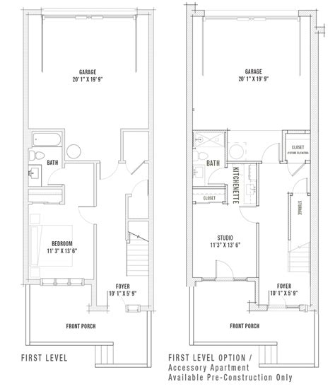 Elliott Row Homes – Three Bedroom Floor Plans – Elliott Germantown