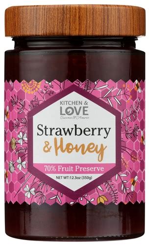 Kitchen Love Preserves Strawberry Honey Oz Vitacost