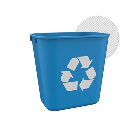 El Icono Azul De La Papelera De Reciclaje D Archivo Psd Premium