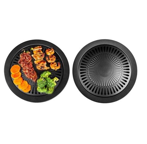 Korean Samgyupsal Grill Round Shape Stove Top Round Bbq Multi Grill Roaster Top Pan Premium