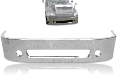 Kozak Aftermarket Replacement 17 Chrome Bumper Compatible With Freightliner Columbia 2001 2007