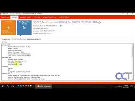 Microsoft Office Configuration Analyzer Tool Offcat