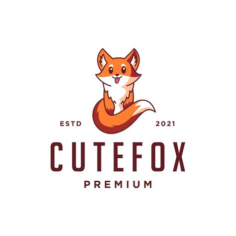 Premium Vector Cute Fox Logo Vector Illustration Design