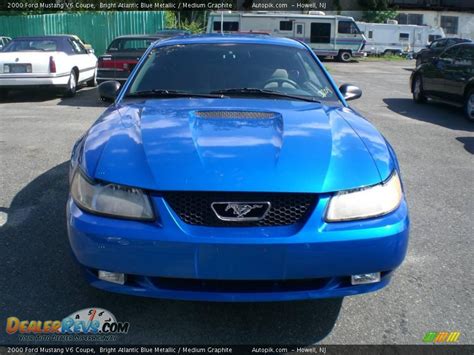 2000 Ford Mustang V6 Coupe Bright Atlantic Blue Metallic Medium