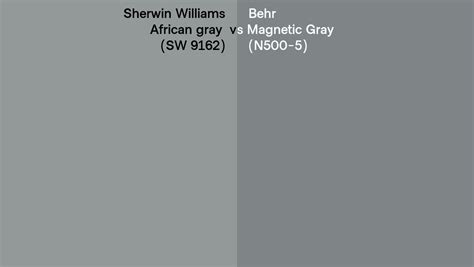 Sherwin Williams African Gray SW 9162 Vs Behr Magnetic Gray N500 5