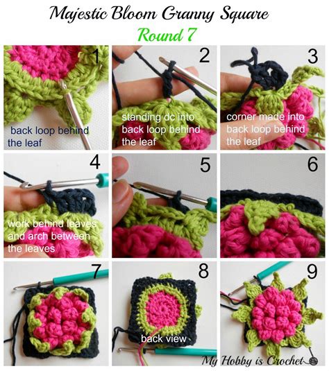 Majestic Bloom Granny Square Free Crochet Pattern With Tutorial