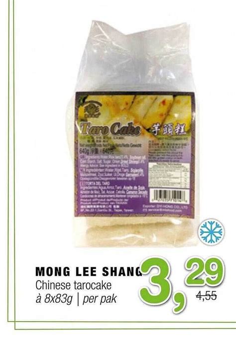 Mong lee shang chinese tarocake aanbieding bij Amazing Oriëntal