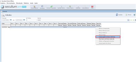 Como lançar ajuste no banco de horas no Ponto Secullum 4 SCPonto