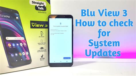 Blu View 3 How To Check For Systemsoftware Updates Youtube