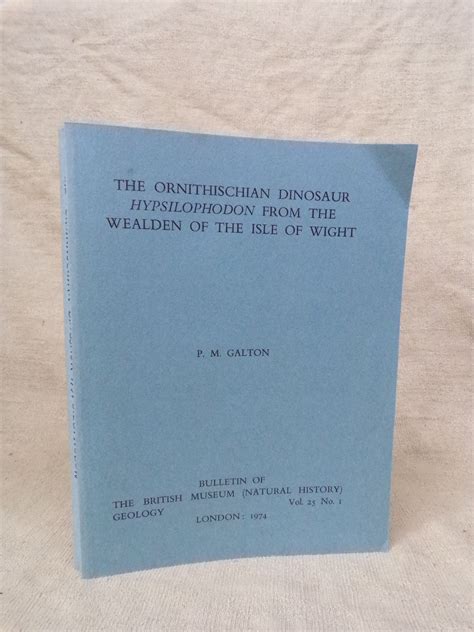 The Ornithischian Dinosaur Hypsilophodon From The Wealden Of The Isle