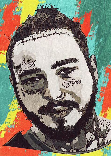 Post Malone Artwork Painting By Taoteching C4dart