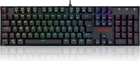 Teclado Mecânico Gamer RGB Redragon Mitra Switch Outemu Red ABNT 2