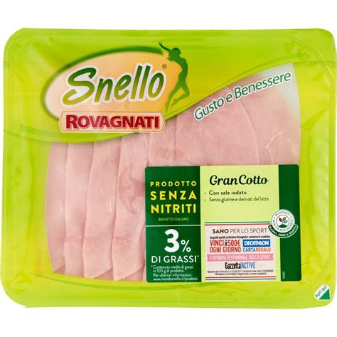 Prosciutto Cotto Snello Senza Nitriti Rovagnati G Coop Shop