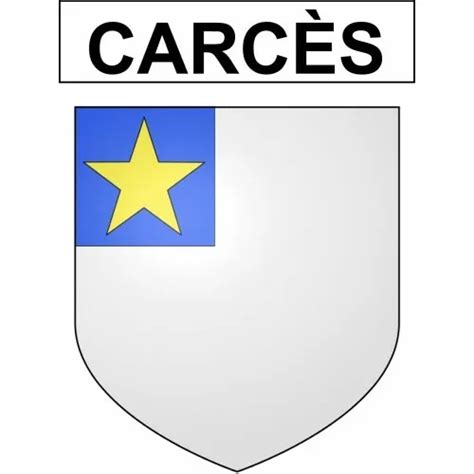 CARCÈS 83 VILLE sticker blason écusson autocollant adhésif EUR 6 99