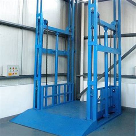 Tuhe Rail Vertical Hydraulic Guide Rail Cargo Lift Warehouse Hydraulic