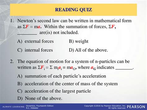 Solution Lecture 08 Newtona S Laws Of Motion Equations Of Motion