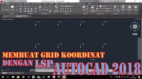 MEMBUAT GRID KOORDINAT DI AUTOCAD 2018 YouTube