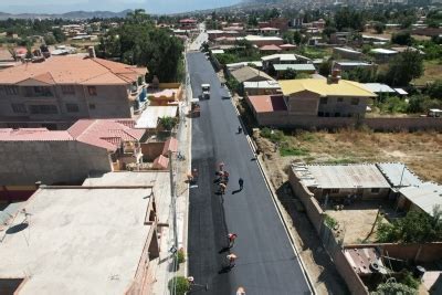 AVANZAN LOS TRABAJOS DE ASFALTADO EN LA AVENIDA SAN RAFAEL EN EL