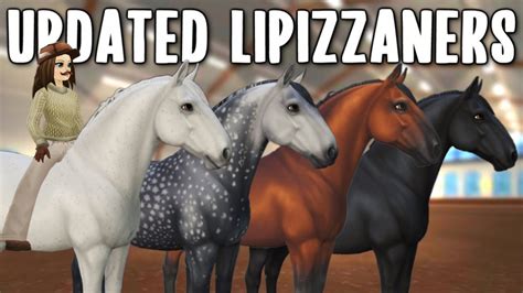 Updated Lipizzaners All Coats Animations Gaits Mane Tail Styles