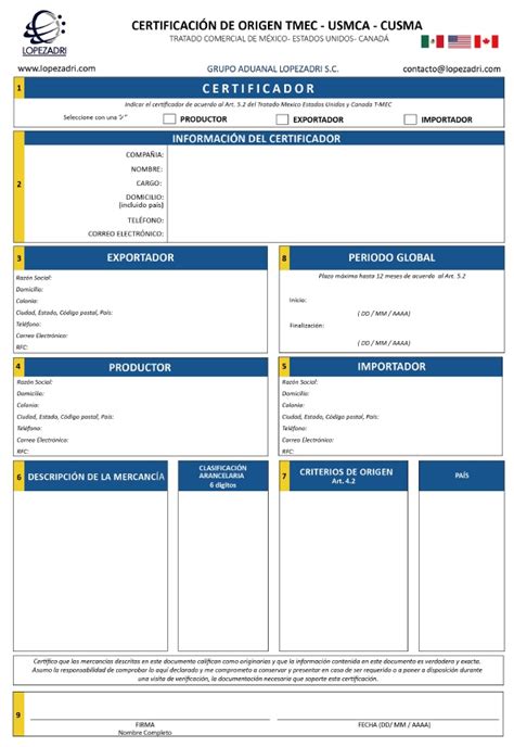 Certificados De Origen Actualizado Julio