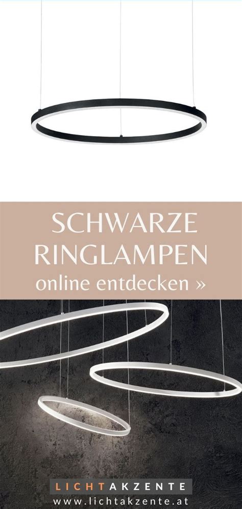 Ideal Lux Led Ring Pendellampe Oracle Slim Schwarz Pendelleuchte