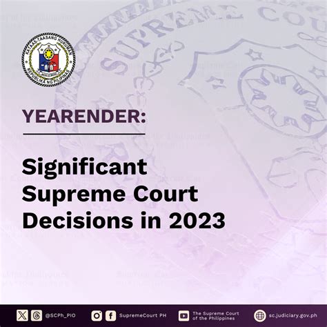 Yearender Significant Supreme Court Decisions In 2023 Supreme Court