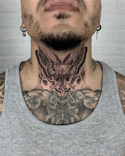 Artistic Neck Tattoos in St. Andrew Windfields | North York Ink