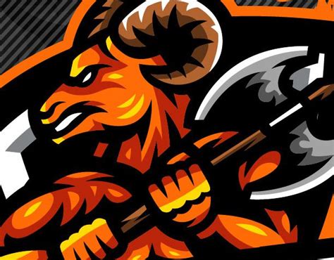 Goat Mascot Logo Esport Gaming On Behance Mascot Logo Goats