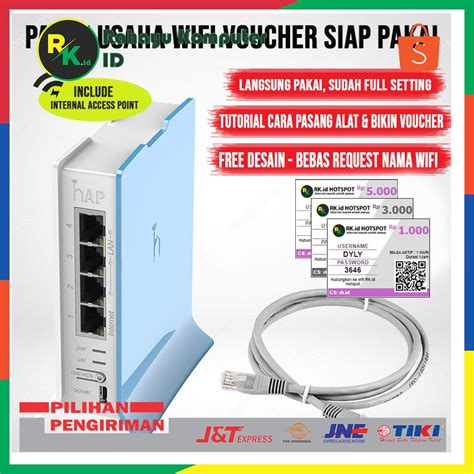 Rb941 Rt RW NET Paket Usaha Vocer Wifi Mikrotik Siap Pakai